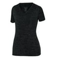 thumbnail image 2 of Augusta sportswear Women's Intensify Black Heather Training Tee - 2952, 2 of 3