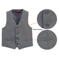 thumbnail image 2 of Gioberti Boy's 4 Button Formal Suit Vest, 2 of 5