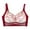 Red-05, variant on SPZTSX Women Lace Wireless Bra Full Coverage Bralette Plus Size Soft Breathable Comfort Underwear