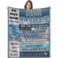 thumbnail image 1 of LHSHID Wedding Anniversary Gifts for Men Blanket Flannel Soft and Comfortable Anti static Bed Sofa Blanket 30x40in, 1 of 6