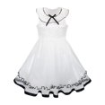 thumbnail image 1 of Girls Dress White Ruffle Collar Lace First Communion Pageant 8 Years, 1 of 7