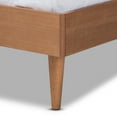 thumbnail image 5 of Baxton Studio Rina King Size Wrap-Around Mid-Century Modern Wood Platform Bed, Walnut, 5 of 10