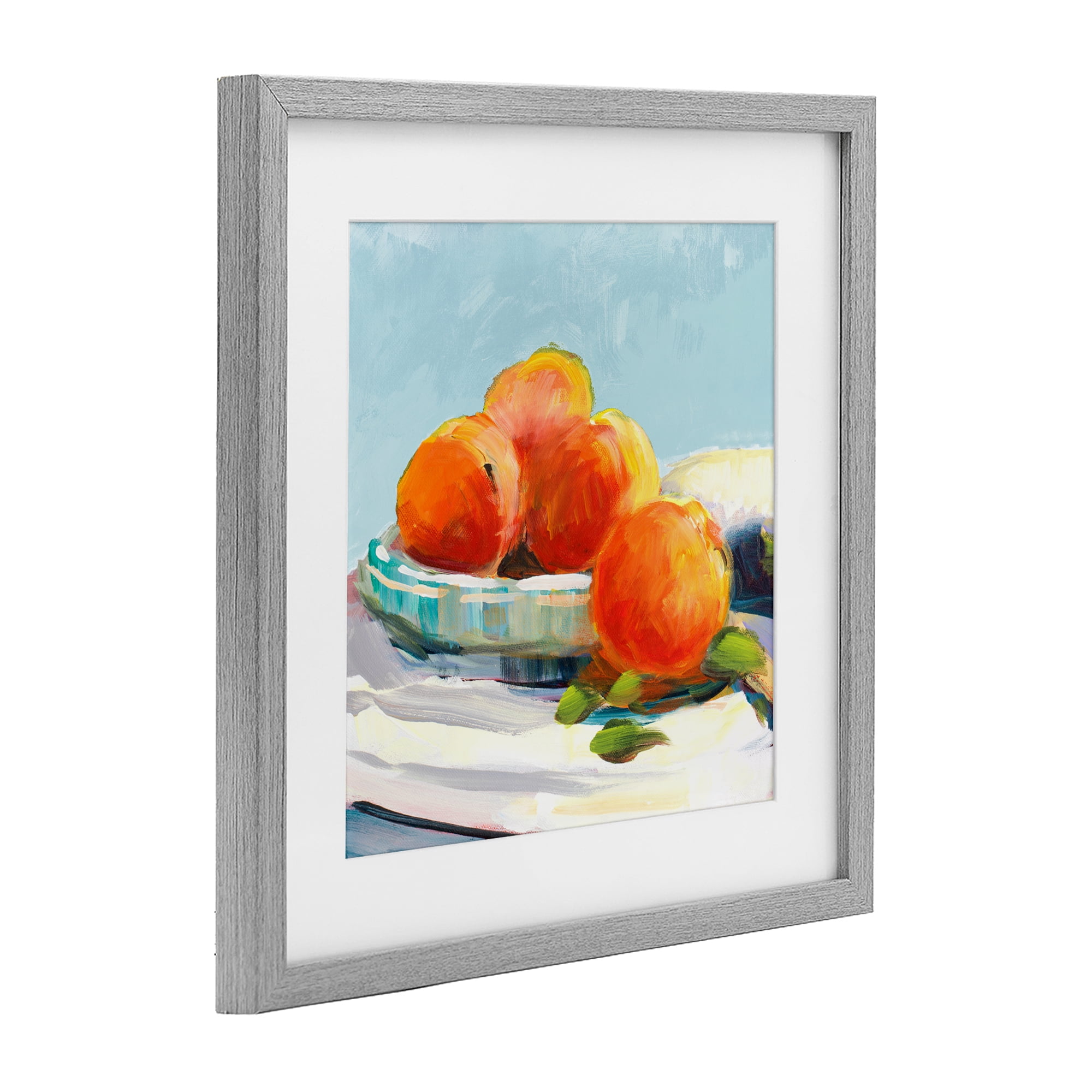 Stupell Industries Citrus Plantation Still Life Gray Framed Print Under Glass, design by Jane Slivka