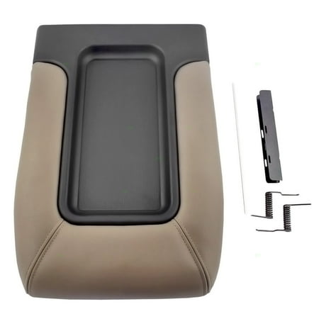 Suburban Bench Console - BROCK Center Console Lid Repair Kit Tan Replacement for Chevrolet Silverado Suburban Tahoe GMC Sierra Yukon Cadillac Escalade Pickup Truck SUV 19127366