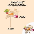 thumbnail image 2 of Cake Topper Upfirst de Vegetales de Cultivo Local con Estilo Rústico, 2 of 7