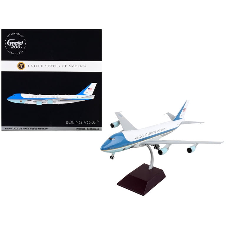 GeminiJets Boeing VC-25 Air Force One Diecast Model, 1/200 Scale
