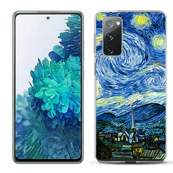 Slim-Fit Gel TPU Phone Case for Samsung Galaxy S20 FE 5G Fan Edition, by OneToughShield ® - Starry Night Paris