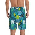 thumbnail image 5 of Salouo Shark And Leaves Pattern Men's Sleep Pajama Shorts,Pajama Bottoms Elastic Waistband Sleep Pajama Short PJ Shorts for Men -X-Large, 5 of 6