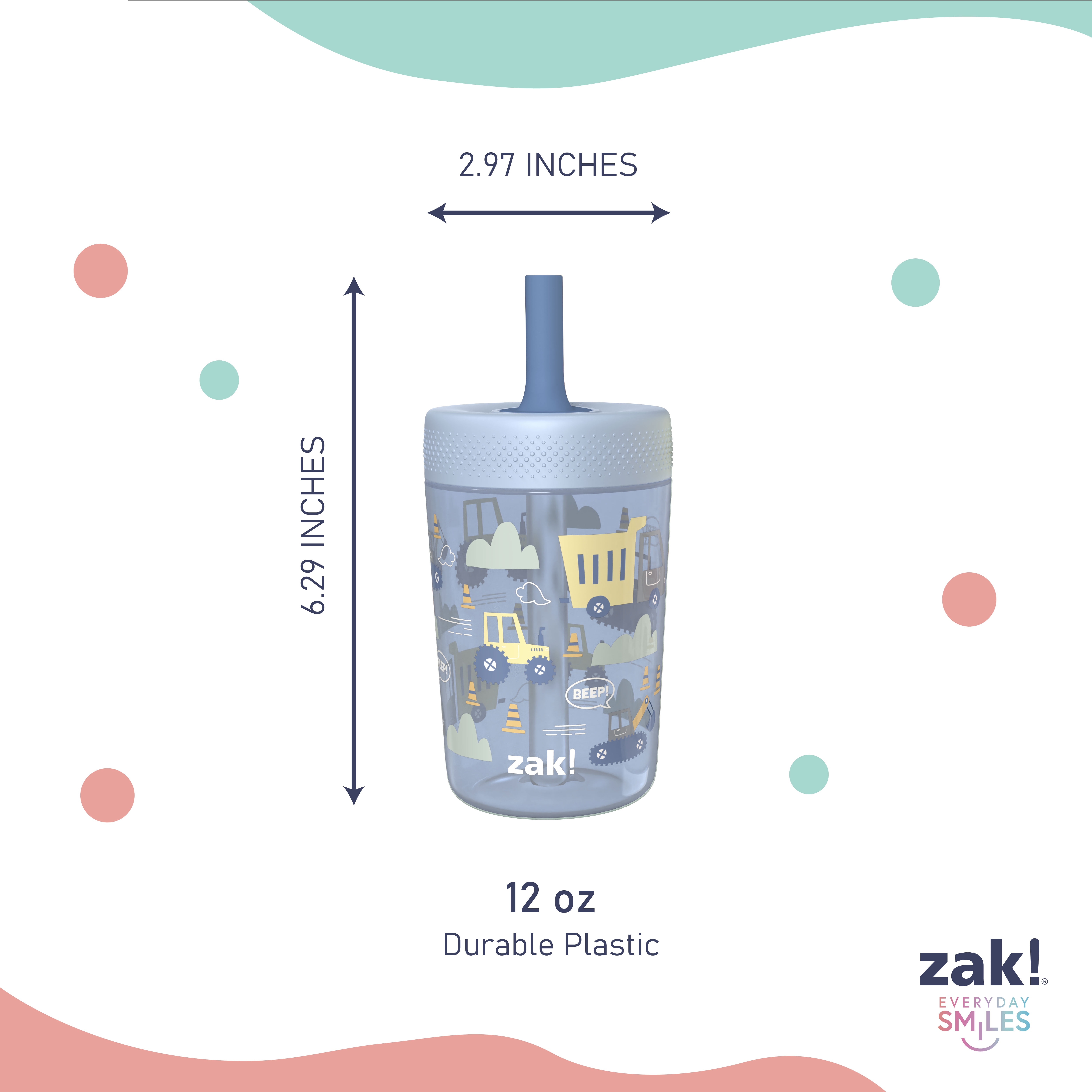 Zak Designs - Brandclub - Zak Designs 12oz Construction Durable