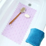 Bed of Blossoms Bath Mat, Light Magenta