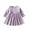 Purple, variant on HAOTAGS Girls' Ruffle Sleeve A-Line Dress(6 Months-3 Years), Round Neck Casual Long Sleeve Toddler Infant Dresses Pink 6-9 Months