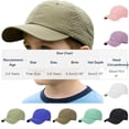 thumbnail image 4 of IVEYRTF Kids Quickly-Dry Baseball Cap with Mesh Panels for Summer Active Play Breathable Comfort Fit Adjustable Hat, 4 of 5