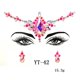 thumbnail image 5 of (10 hojas) Amaza Strass Autocollant, Tatouage Temporaire Strass Visage, Strass Bindi Bijoux De Front Style Alatoire, 5 of 5