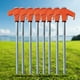 thumbnail image 4 of 8 Piezas de Estacas Atornilladas para Tienda de Campaña con Casquillo Hexagonal,Tornillo Espiral Resistente, Estacas para Tienda Campaña,Tornillo para Acampar Al Aire Libre Naranja, 4 of 5