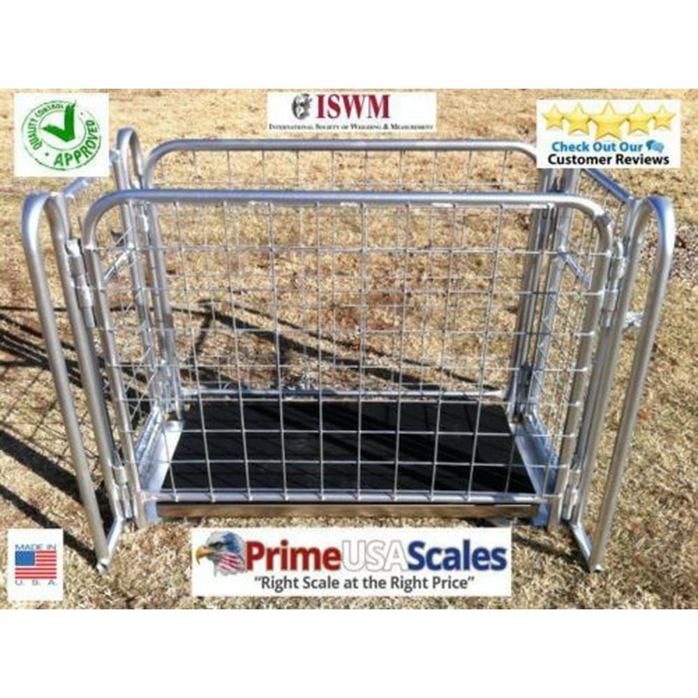 700 lb Livestock Vet scale Scale Hog Scale Sheep Scale Goat Scale with Cage - Walmart.com