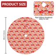 thumbnail image 2 of 48 Inch Christmas Tree Skirt – Velvet Plush Tree Mat, Soft Thickened Polyester with Red Ties, Single-Sided Printing, Available in 30in/36in/48in, Perfect for Holiday Xmas Tree Decoration, 2 of 7