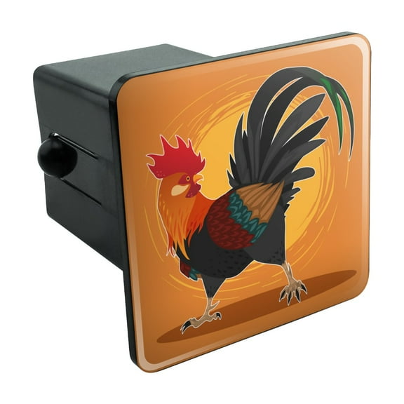 Rooster of Awesomeness Chicken Tow Trailer Hitch Cover Plug Insert