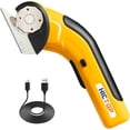 thumbnail image 1 of HICTOP Electric Scissors Cordless Cardboard Box Cutter Heavy Duty with Safety Lock 4.2V Rechargeable Electric Scissors for Cardboard, Carpet, Leather, 1 of 6