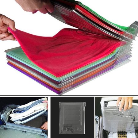 Clearance Sale 5 Pcs Anti Wrinkle Clothes Fold Board Organizing Rack Shirt Fold Organizer Luggage Travel Package Desk File Cabinet Organizer Transparent Walmart Canada