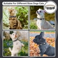 thumbnail image 3 of YSTINNG Reflective Dog Collar with Cute Paw Rivet Studded Funny Soft PU Leather Adjustable Puppy Dog Collars for Small Medium Large Dogs Cats (Black,Small) YD72-344, 3 of 7