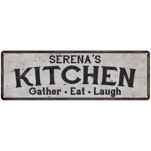 SERENA's Kitchen Rustic Chic Decor Gift 6x18 Sign 106180051421