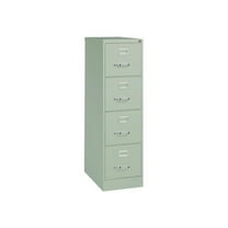 Alera Economy Vertical File, 4 Letter-Size File Drawers, Light Gray, 15" x 25" x 52"