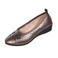 thumbnail image 2 of Shallow Cut Women's Spring Summer Casual Shoes Comfortable Plus Size Office Work Daily Wear Gray 9, 2 of 7