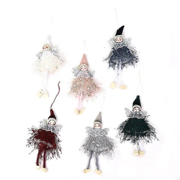 Decoraciones navideñas, colgante de muñeca de ángel, adornos navideños, decoración del árbol de Navidad, decoración colgante para vacaciones, decoraciones para árboles de Navidad,