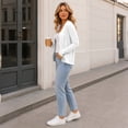 thumbnail image 3 of UQJfacai Knit Cardigan Sweater For Women Classic Long Sleeve Open Front Lightweight Jacket Fall Layering Outwear, 3 of 6