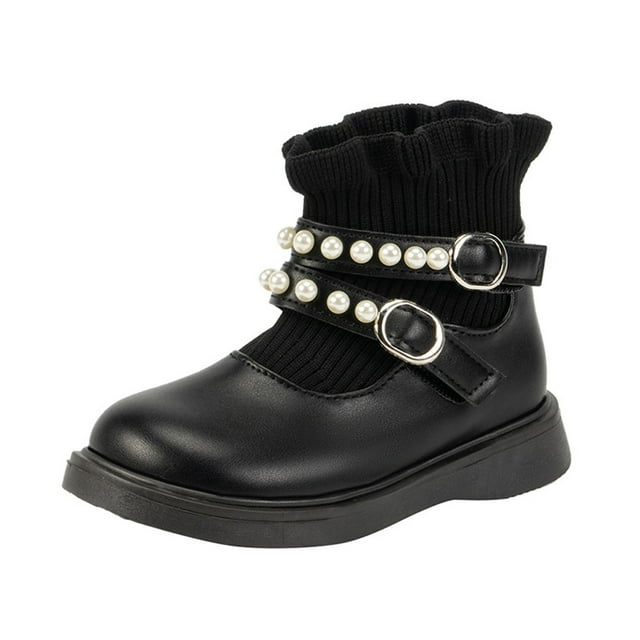 Girls Boots,Casual Fall British Style Short for Middle Older Children Fashionable