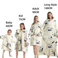 thumbnail image 1 of Sudaderas con capucha de gran tamaño para hombres y mujeres, sudadera cálida de lana, manta gigante con mangas, Jersey, ropa de estar por casa, fiesta, Navidad, Invierno, 1 of 4