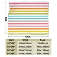 thumbnail image 4 of Colorful Stripes Blanket, Fluffy Soft Cozy Blanket Flannel Plush Microfiber Couch Throw, Bedding, 40"x30", 4 of 7