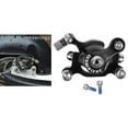 thumbnail image 1 of Freno de disco de patinete eléctrico de aleación de aluminio, calibre delantero/ izquierdo/derecho para Mini bicicleta eléctrica , Negro, Izquierda Macarena freno de disco de scooter, 1 of 8