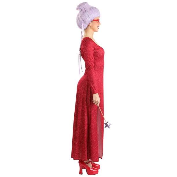 fairy godmother red dress costume Shrek 2 Fairy Godmother Women Red Dress Cosplay Costume Outfits Hallow –  TrendsinCosplay main image 0