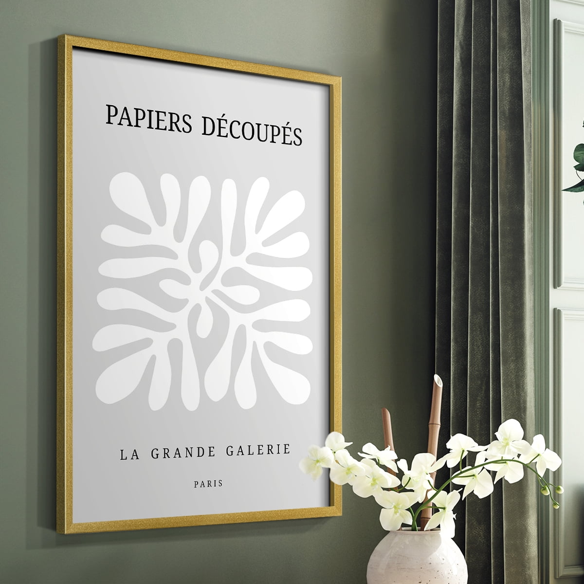 Matisse CCCLXXXVIII in Gold Solid Wood 16 x 20 Framed Print