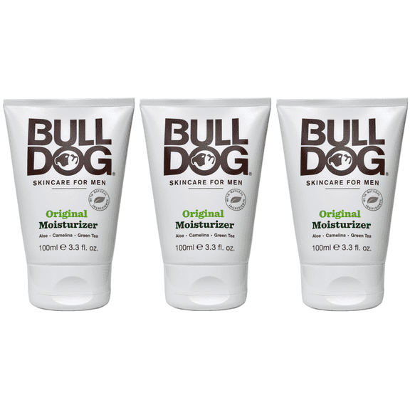 (3 Pack) Bulldog Skincare For Men, Moisturizer, Original , 3.3 fl oz (100 ml)