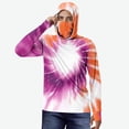 thumbnail image 2 of Plus Size Sun Protection Hoodie for Mens，Summer UPF 50+ Long Sleeve Shirts UV Spf Tee Shirts Sun-Protective Clothing Sun Protection Hoodie with Mask Trends Lightweight Workout Running Gym Blouses, 2 of 5