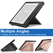 For Kobo Sage 2021 Released 8 E-Reader, Soft TPU Matte Back Cover, Slim Smart Folio Cover with Magnetic Closure and Stand - Rose Gold