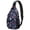250th Anniversary American Pattern-2, variant on 250th Anniversary American Pattern Sling Backpack, Unisex Cycling Crossbody Bag with Side Mesh Pockets, Adjustable Ambidextrous Strap Gift Ideas for Hiking Cycling Walking