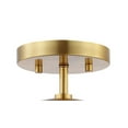 thumbnail image 4 of JONATHAN Y Marcel Bistro 7.75" 1-Light Bohemian Farmhouse Iron/Frosted Glass LED Semi Flush Mount, Brass Gold/White, JYL7499A, 4 of 8