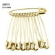 thumbnail image 3 of Toystoory 50 Uds. De alfileres de seguridad, agujas de coser DIY elásticas de Metal, alfileres de costura portátiles para manualidades, Tela de costura y artesanía oro 12*55mm, 3 of 6