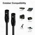 thumbnail image 6 of Coluber Cable 3-Pin Male Balanced XLR Cable-Professional Microphone Cable, 6 of 9