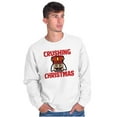 thumbnail image 5 of Crushing Christmas Nutcracker Pun Unisex Plus Size Sweatshirt Brisco Brands 5X, 5 of 6