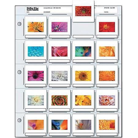 Printfile Top Load Holds 20 35mm Slides 100 Pack - Printfile 2X220B100