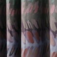 thumbnail image 5 of TWOPAGES 52"x84" Pinch Pleat Printed Velvet Curtain Soft Privacy Drape for Bedroom, 1 Panel, Berry Blue, 5 of 7