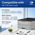thumbnail image 2 of Dr-730 Dr730 Unidad De Tambor [No Tóner] Reemplazo Para Brother Dr730 Dr-730 Dr 730 Hl-L2370Dw Mfc-L2710Dw Mfc-L2750Dw Tambor De Impresora 1 Paquete, 2 of 5