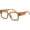 A6 Brown Frame, variant on Square Blue Light Glasses for Women Men Chunky Big Frame Eye Glasses Non-Prescription Eyewear