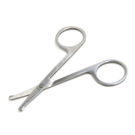 5 Pcs Stainless Nose Hair Scissors Facial Hair Trimming Safety Round