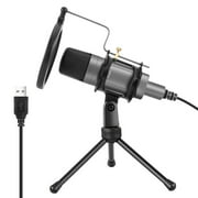 Professional USB Microphone PC Condenser Podcast Streaming Cardioid Mic For Computer Youtube Voice Microphone Set