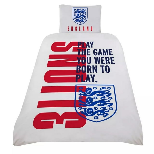 England FA Born To Play Ensemble de Housse de Couette à Écusson